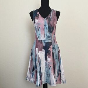 MOSSIMO Multicolored SLEEVELESS FIT &FLARE DRESS size S/P